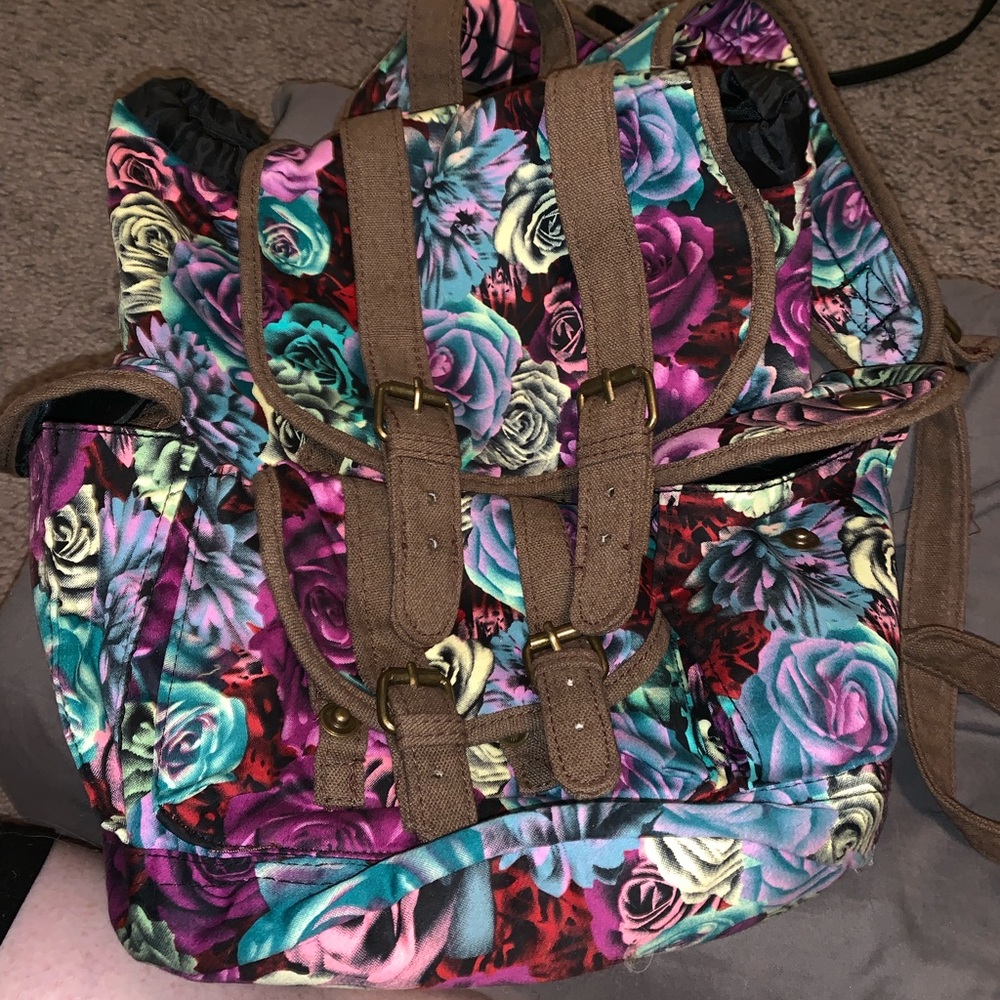 Floral back pack